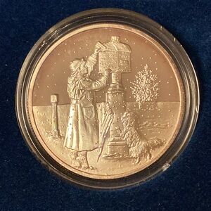 Seasons Greetings Mailbox 1997 coin
